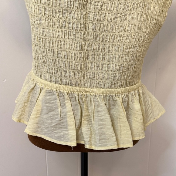 Chic Yellow Ruffle Blouse - Picture 3 of 8